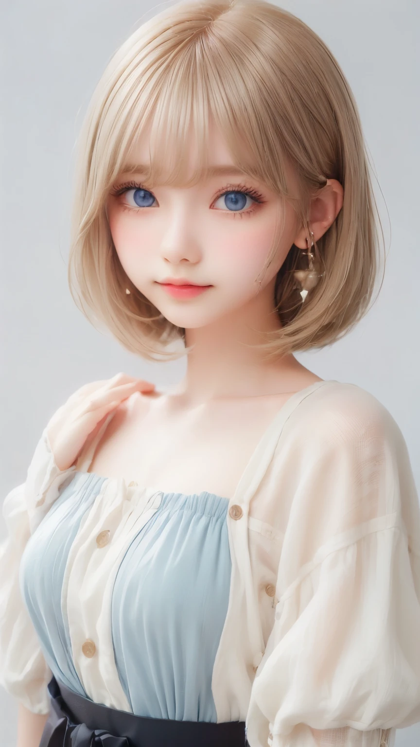 ((sfw: 1.4)), ((detailed face,  professional photography)), ((sfw, extra short hair, sidelocks-hair,  blond hair, Large, clear sky-blue eyes, earrings, 1 Girl)), Ultra High Resolution, (Realistic: 1.4), RAW Photo, Best Quality, (Photorealistic Stick), Focus, Soft Light, (()), (( (young face))), (surface), (depth of field), masterpiece, (realistic), woman, bangs, ((1 girl))
