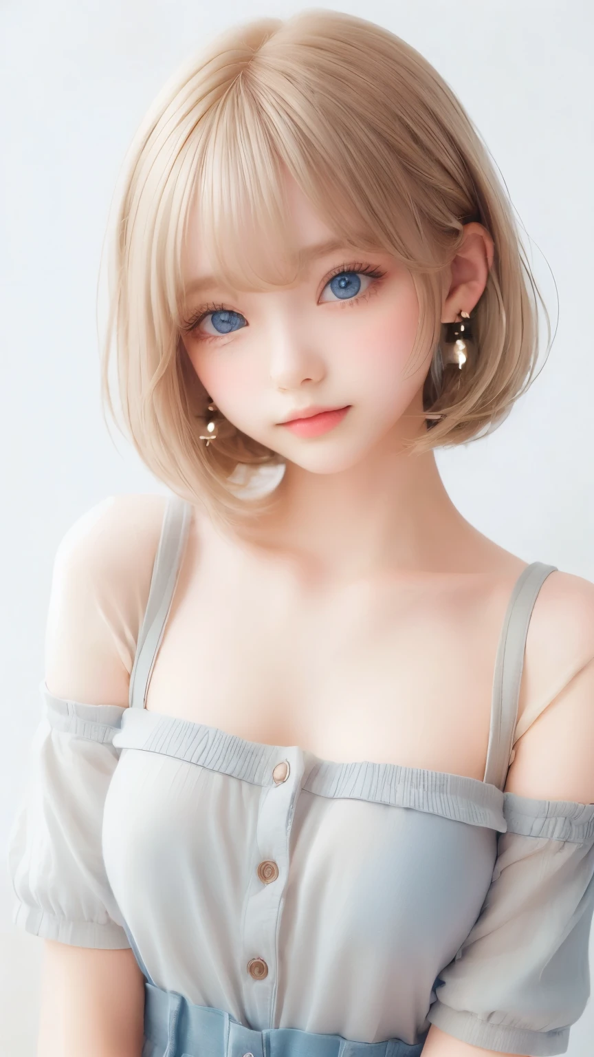 ((sfw: 1.4)), ((detailed face,  professional photography)), ((sfw, extra short hair, sidelocks-hair,  blond hair, Large, clear sky-blue eyes, earrings, 1 Girl)), Ultra High Resolution, (Realistic: 1.4), RAW Photo, Best Quality, (Photorealistic Stick), Focus, Soft Light, (()), (( (young face))), (surface), (depth of field), masterpiece, (realistic), woman, bangs, ((1 girl))
