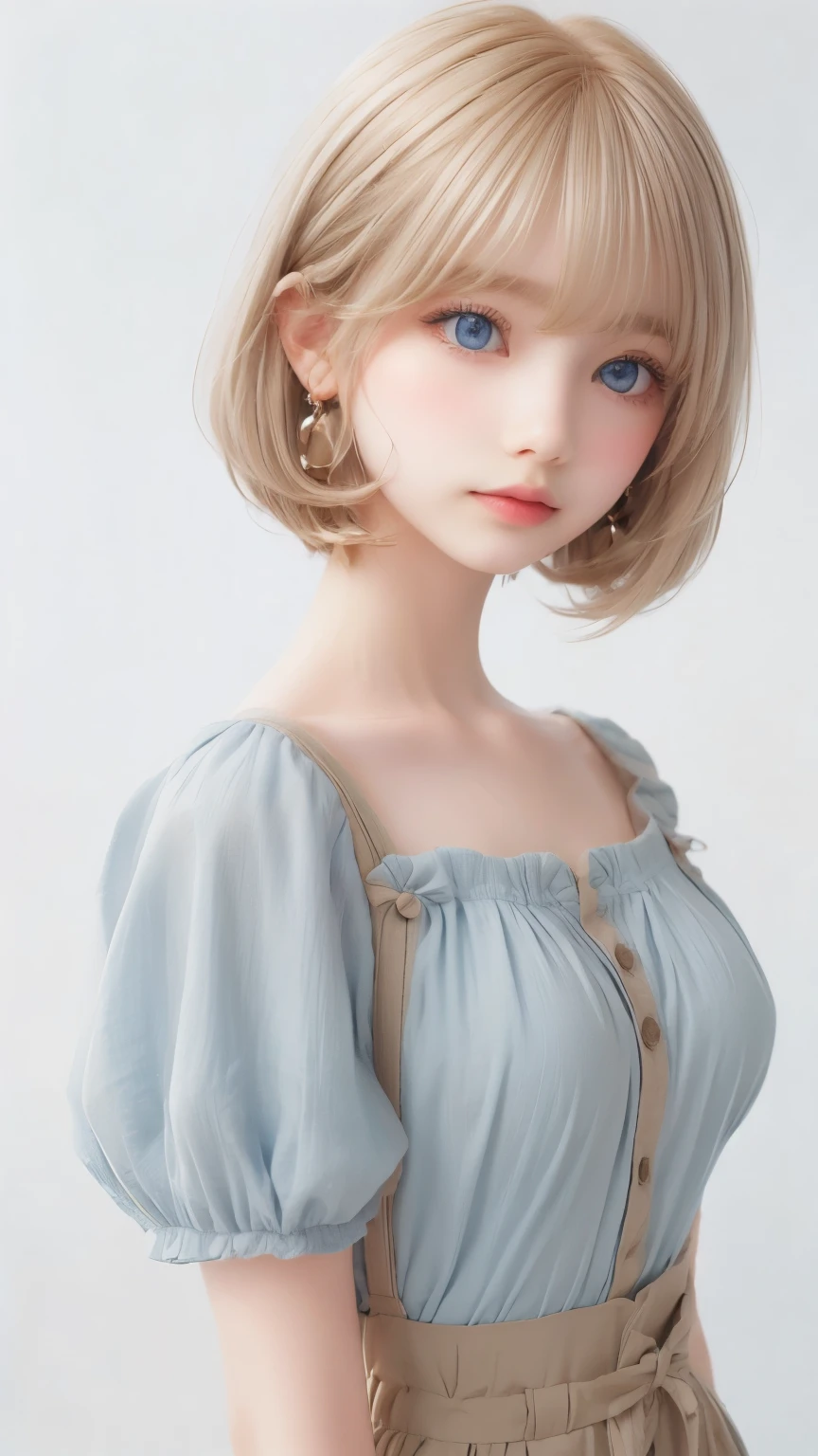 ((sfw: 1.4)), ((detailed face,  professional photography)), ((sfw, extra short hair, sidelocks-hair,  blond hair, Large, clear sky-blue eyes, earrings, 1 Girl)), Ultra High Resolution, (Realistic: 1.4), RAW Photo, Best Quality, (Photorealistic Stick), Focus, Soft Light, (()), (( (young face))), (surface), (depth of field), masterpiece, (realistic), woman, bangs, ((1 girl))
