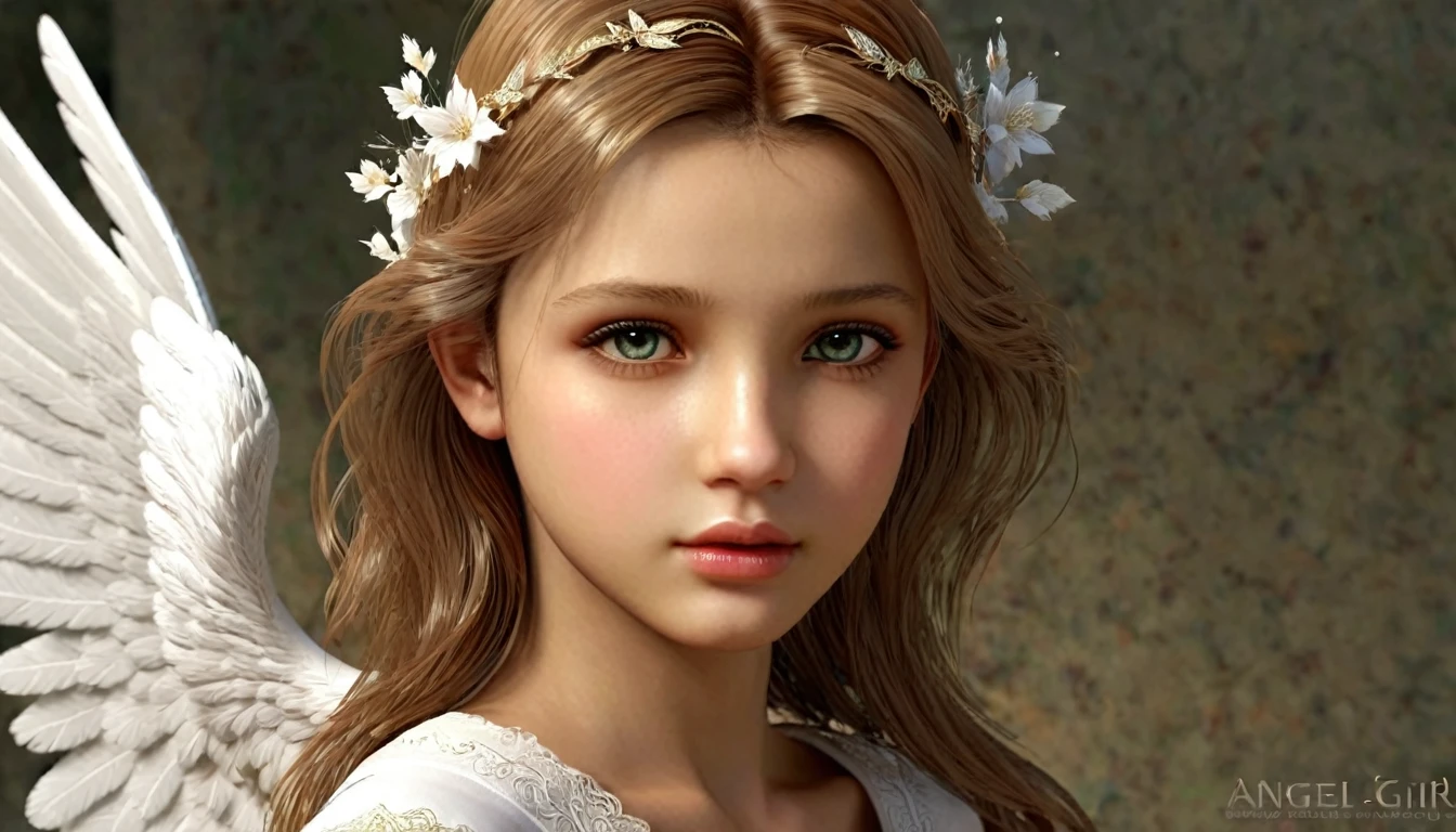 Realistic angel girl