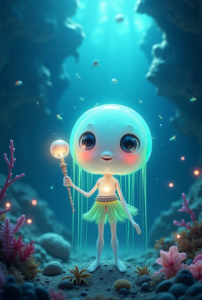 Havia uma , com grandes olhos redondos e um sorriso contagiante, e um grande peixe cor dourado Um mar cheio de lixo, them swimming in the sea a beautiful art illustration, Coelhos, Coelhos, coelho_coelhinho, adorable digital art, 🍁 fofo, in illustration style digital, cena quente e bonita, cute illustration, arte digital detalhada bonito, Cyril Rolando e Goro Fujita, ao estilo de Cyril Rolando