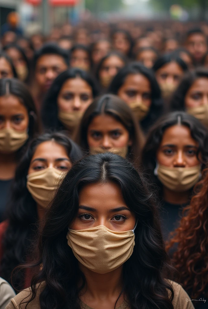 Ancient peoples suffering from pandemic diseses and group of people's covered with masks