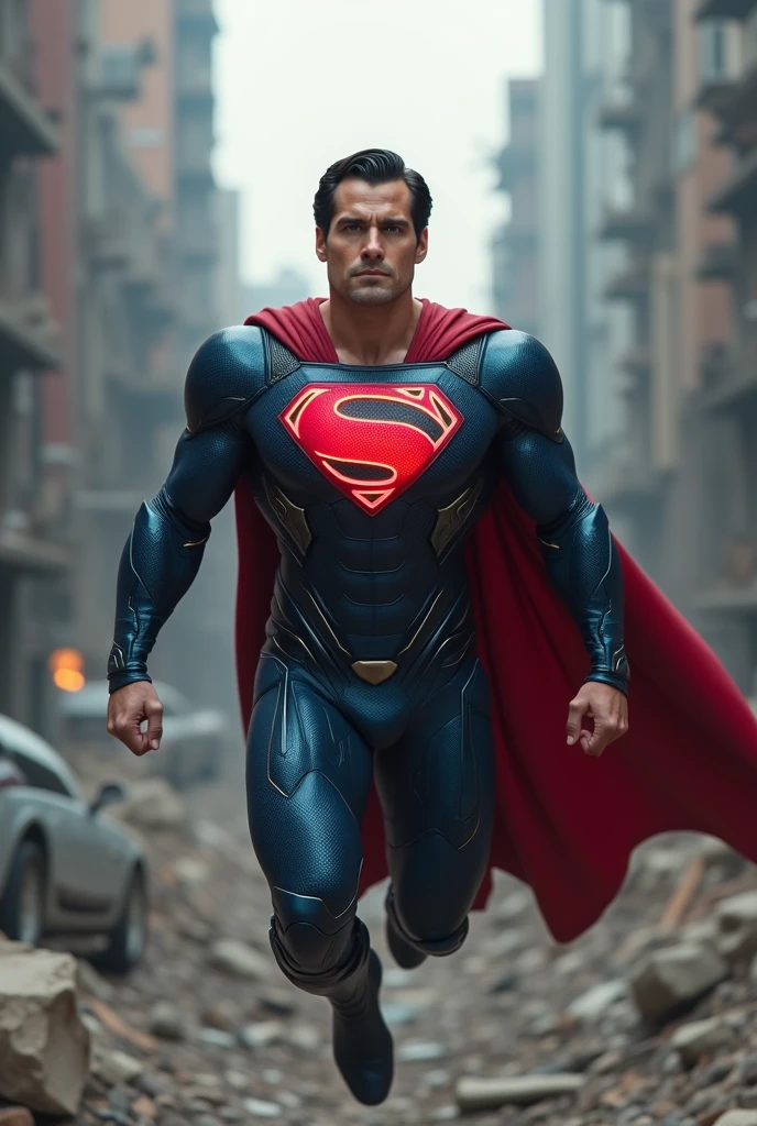 Homelander with glowing eyes