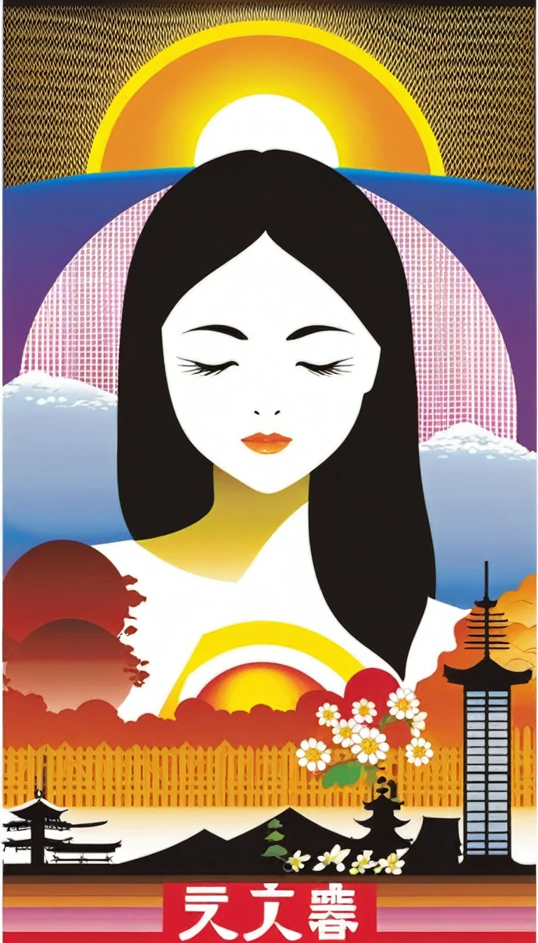 Heat stroke awareness poster,Japanese