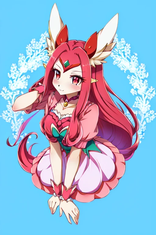 Female furry red dragon precure style 