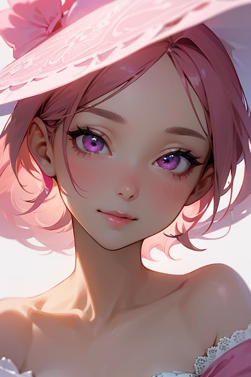 show me your face、Please show me the amount、、kind and beautiful woman, half body photo, delicate and sexy clavicle, attractive oval face, double eyelid, Smart peach blossom eyes, pink lips, small nose, bare shoulders, concentrated face, close up of face, ultra high resolution, Super detailed, elegant posture, Naughty black dress