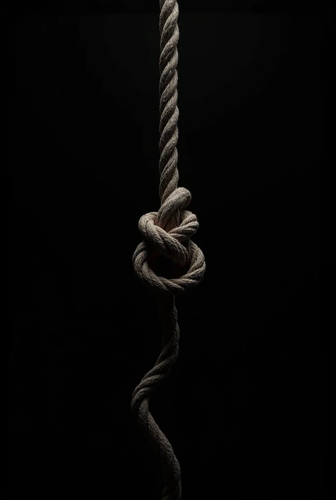  anime girl with her hands and legs tied with ropes view from the back
