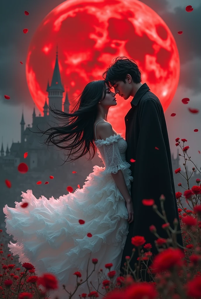 Gothic romantic, dark fantasy, Beautiful nightmare