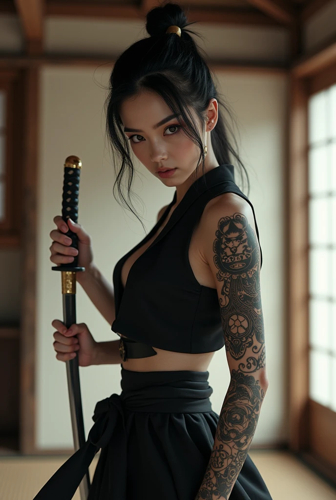 Kinbaku. black-and-white photo. stylized artwork of soft filter. grunge filter. photorealistic. 8k. cinematic, very high resolution. maximum resolution. ultra realistic. unique beautiful face, realistic face, retro grunge photo ascetic. grunge goth dragon graffiti in japanese monk temple. very-tattooed, many body tattoos. Japanese teen cute sexy kawaii shogun teen ronin girl tied with ropes, wearing samurai costume. bound with rope. bondage fetish. Shibari
