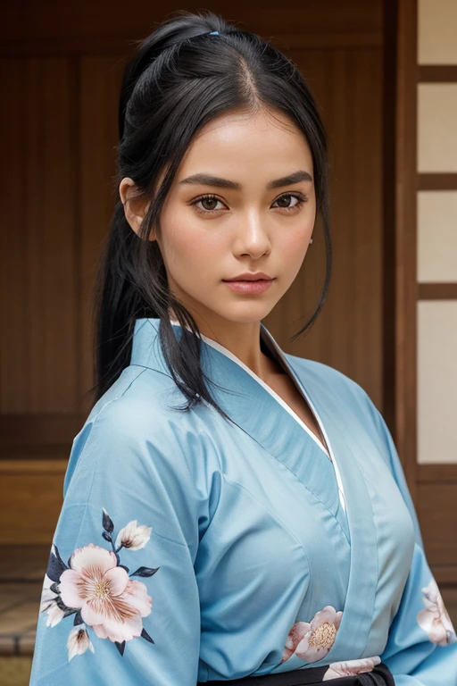 Highest quality、Realistic、woman、60s、Mature Woman、grandmother、Older age、zoom、Gray eyes、ponytail、Grey Hair、Wrinkled face、Sailor suit、Saggy breasts、Bedroom、Bust Shot、