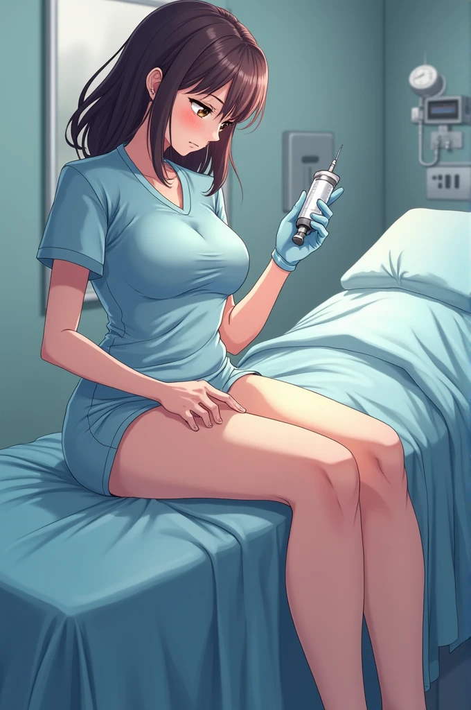 adult content, explicit content, horikoshi kouhei, 1girl, (uraraka ochako standing up against a wall:1.5), absurdres, bangs, white shirt, blush, (sexy white dress that shows legs and pussy:1.5), boku no hero academia, tiptoed barefoot, breasts, brown eyes, brown hair, clenched hands, commentary request, eyelashes, full body, highres, looking down, medium breasts, medium hair, skin tight, crying, solo, high heels black shoes, (she is standing up:1.5), (sexy body:1.5), (show pussy:1.5), (show nipples:1.3), (tape gag:1.5), (black pantyhose.1.5)
