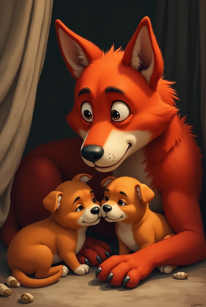 Detailed portrait of masterpiece, fox male den 1.3, posted to e621, zaush, kenket, dramatic lighting, suggestive pose 1.2, sexy, seductive 1.5, seductive smile, suggestive smile, bath, night, bed 1.7, (((pregnant, extremely pregnant))),