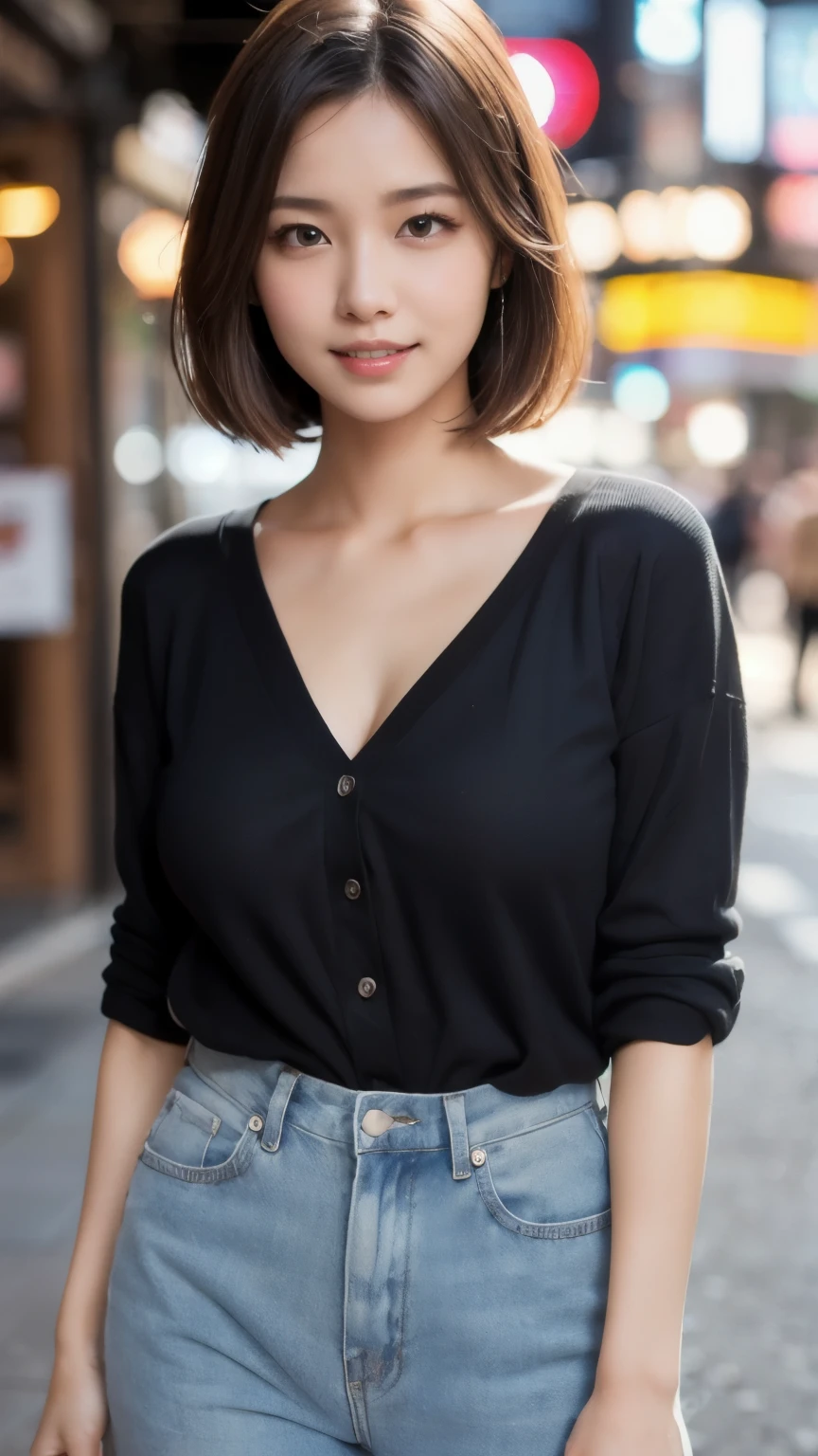 Student girl 17-year-old Hairstyle Casual, wearing off shoulder  collarbone  and casual long pants girl with Square glasses with black edges at  park 