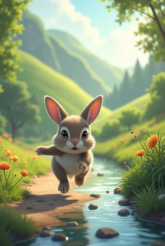Riverrean Rabbit Every day Rabbit runs to the river to drink water.. Before you go ...
