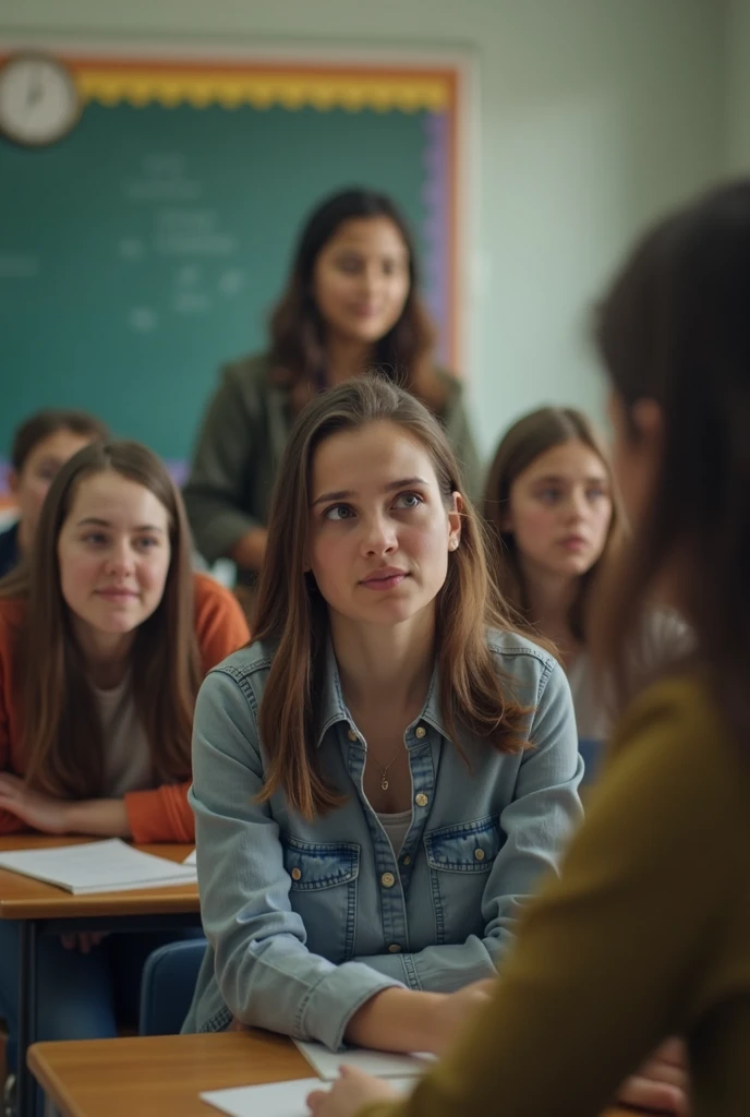 Studentka medycyny z dużymi piersiami zdejmuje stanik