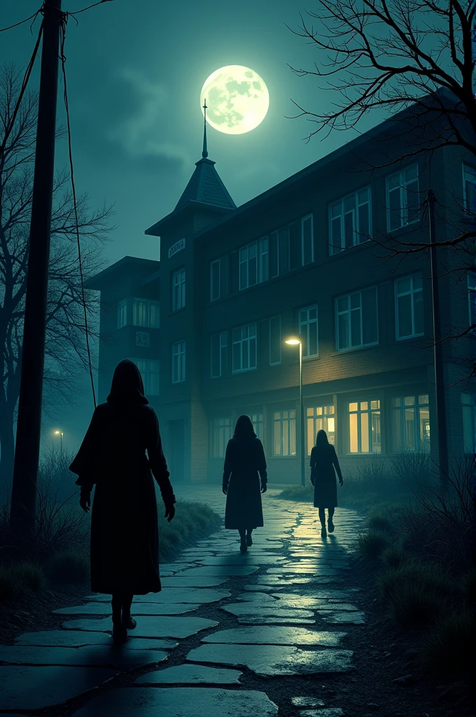 A house with the blood splatter in the.Animation Form