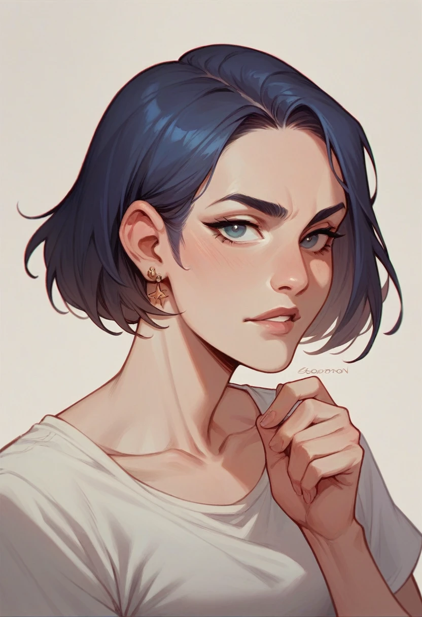 analog style, high resolution, (((head of'artwork))), mineur de charbon, female, (sexly:0.9), dirty, cyberpunk, futurist, science-fiction, very detailed, Cheveux courts, Affiche du film primée, (((Photorealistic)))