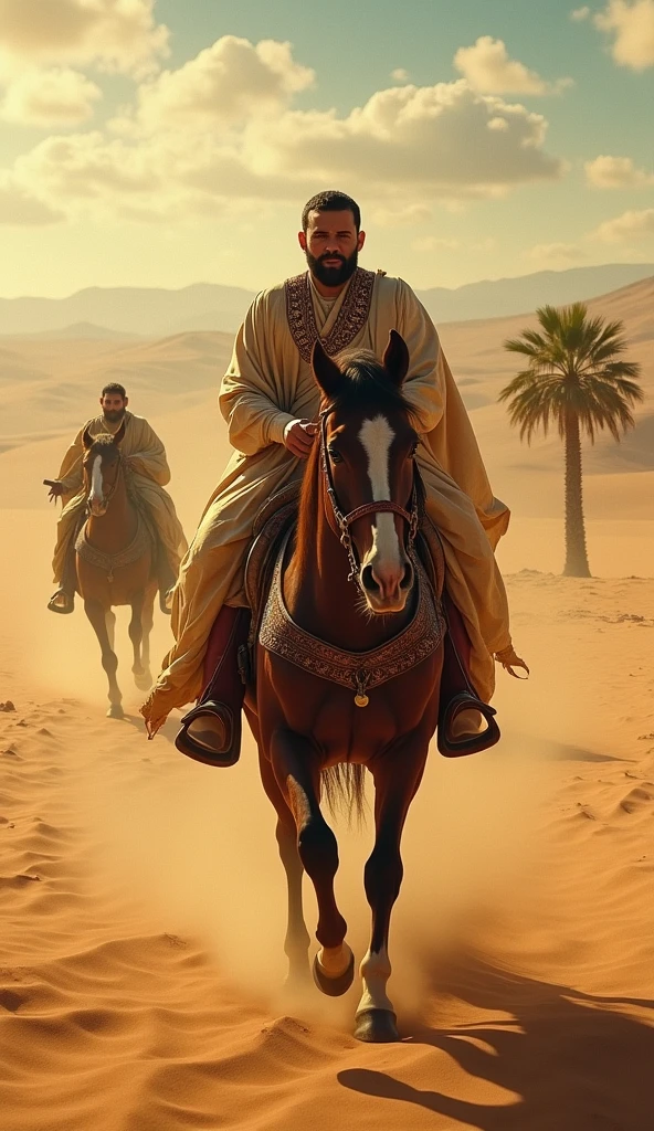 Generate an image of camels owned by arab terrorists. The photo dimension should be 16×9