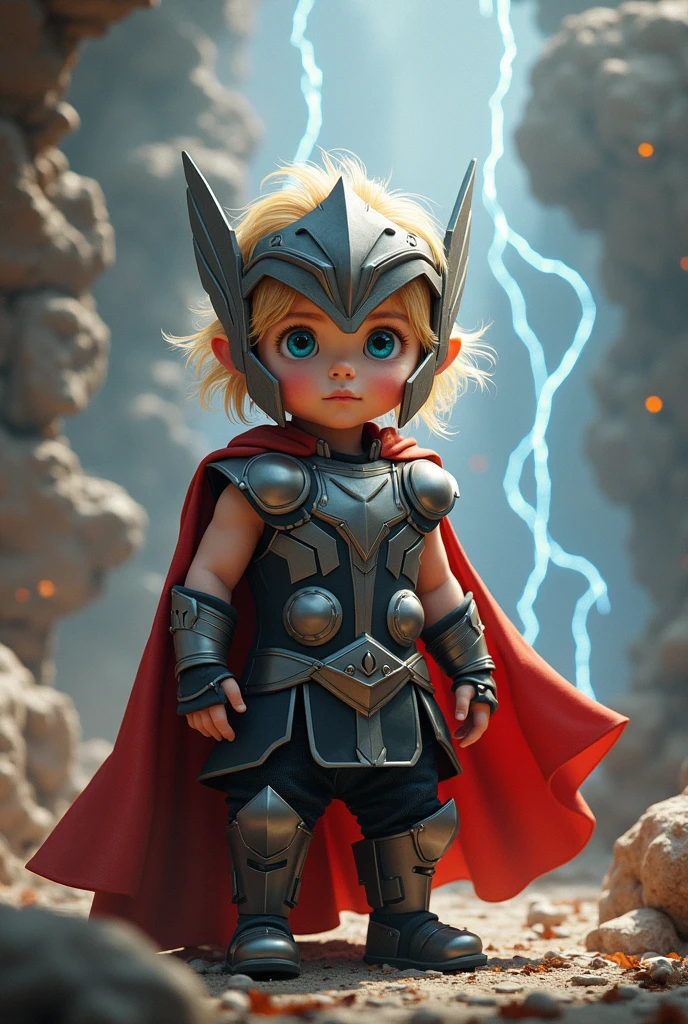 Children of Zeus in Greek Mythology,whole body,blonde,smile, biceps,Little,Round form, blue eyes, Viewer Perspective, milky way, Wear blue armor No_The human, 