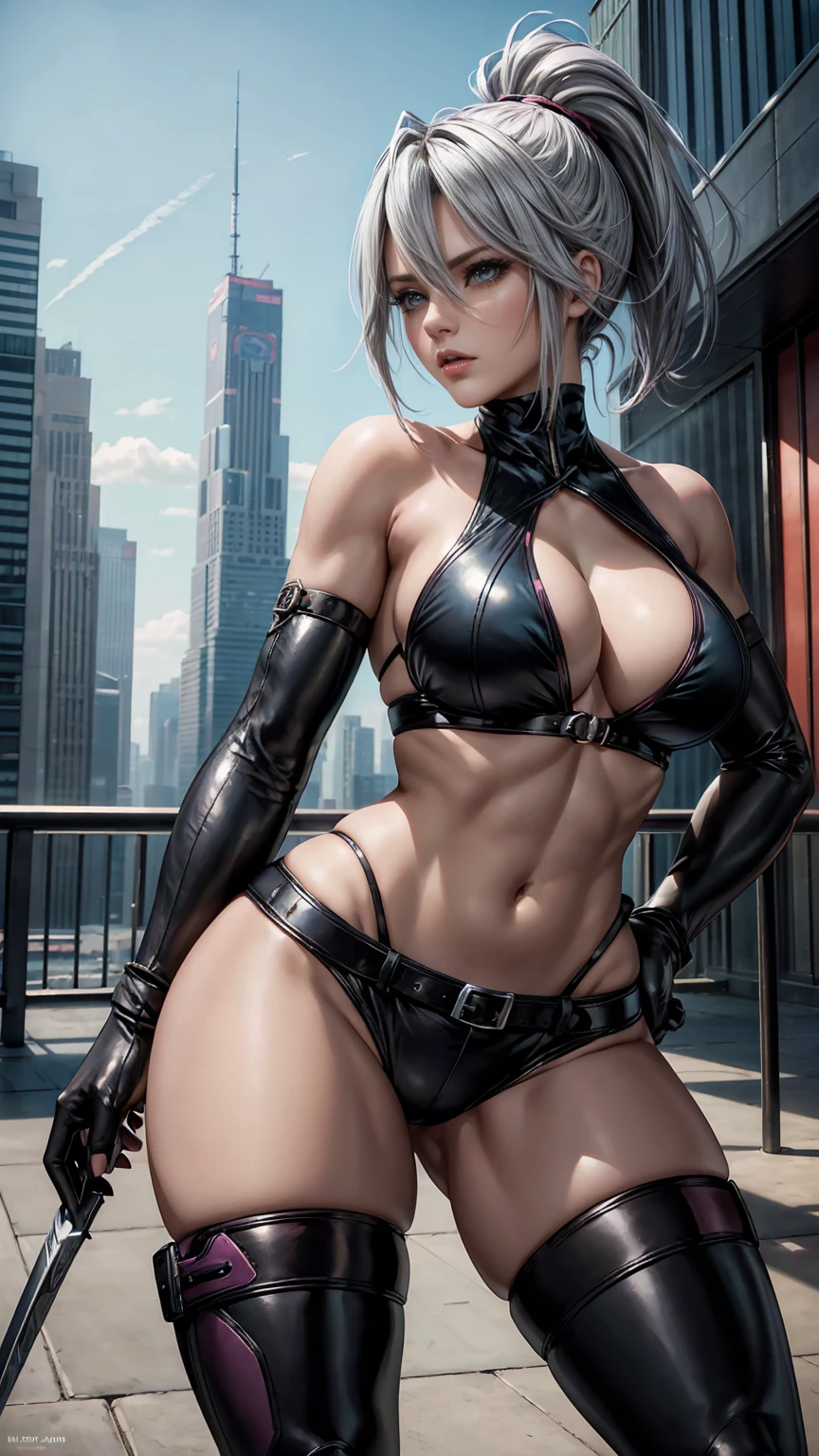 meiko 1girl, solo, skirt, thighhighs, cleavage, , sweat, choker, black thighhighs, cum, huge breasts, curvy (realistic:1.2), (realism), (masterpiece:1.2), (best quality), (ultra detailed), (8k, 4k, intricate),(full-body-shot:1)),(highly detailed:1.2),(detailed face:1.2), sfw, colorful,(detailed eyes:1.2)(detailed background),detailed landscape, (dynamic angle:1.2), (dynamic pose:1.2), (rule of third_composition:1.3), (Line of action:1.2)sfw