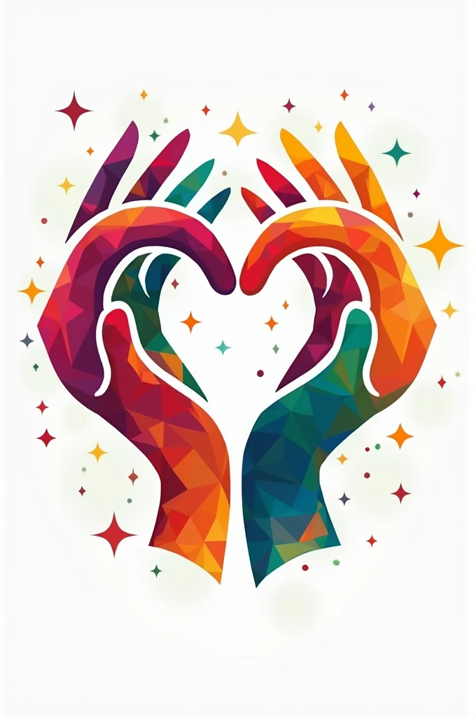 A psychedelic, distorted artwork of a hand holding a heart in its palms