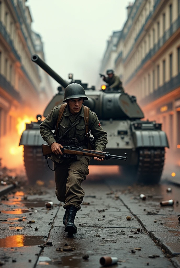 a cinematic movie scene with a t3485tnk tank driving full speed in the city in the spotlight of a helicopter, at night, many lights,
<lora:T3485_Tank_SDXL:1> <lora:Dont_Stop_Me_Now:0.8>