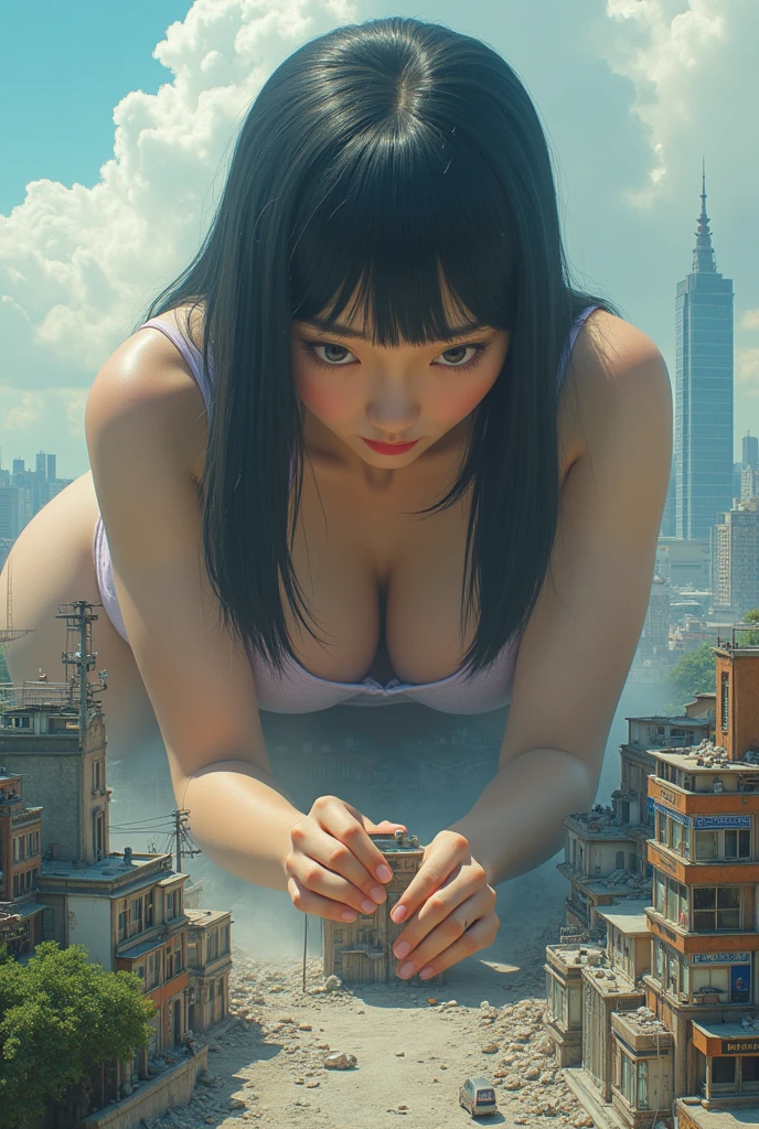 masutepiece、top-quality、hight resolution、Realistic portraits、A detailed face、European young woman、Ash Blonde Girl、Braids、Bikini with a very small leather area、Protruding、maikurobikini、String-type leather bondage、Erotic leather bondage、parfect anatomy、grim facial expression、Very realistic human body、skinny  body、Colossal tits、Standing、Rin々Beautiful woman standing up、dynamic compositions、Dynamic aerial angles、Beautiful woman looking up、Beautiful whole body、Dynamic full-body angles、The top of the skyscraper、Skyscrapers、Concrete buildings、(((Night:1.25、dark ilumination、moonlights、Futuristic skyscraper rooftop:1.2)))、Beautiful night view below、nighttime scene、Neon Street、(((Shooting from a drone,Subjects looking up:1.3)))