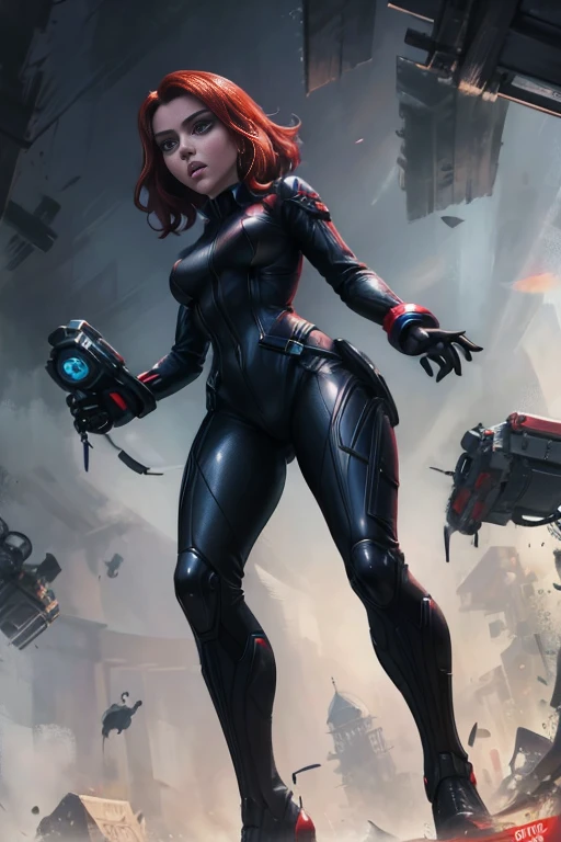 a cartoon drawing of a woman in a black widow suit, black widow, cartoon art style, in cartoon style, cartoon art, scarlett johansson black widow, charicature, rossdraws 1. 0, cartoon artstyle, scarlett hooft, artgerm style, epic portrait illustration, rossdraws 2. 5, by Eddie Mendoza, cartoon style illustration