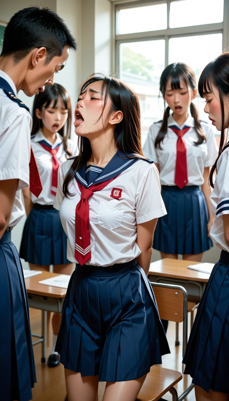 Japanese women,Student Uniform,orgasm,gang rape