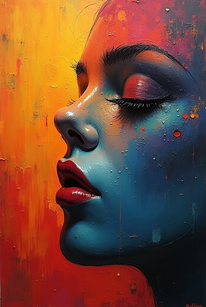 a woman by agnes cecile, luminous design, pastel colours, ink drips, autumn lights