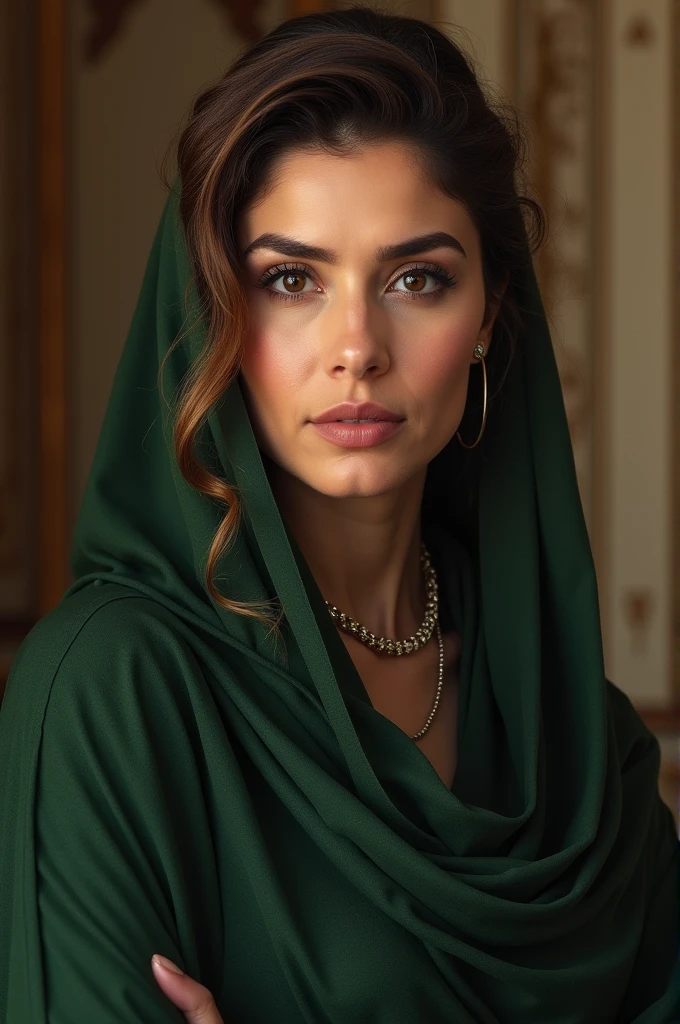 ((best quality)), ((​masterpiece)), (detailed), perfect face, arabic woman with a Hijab, hourglass figure