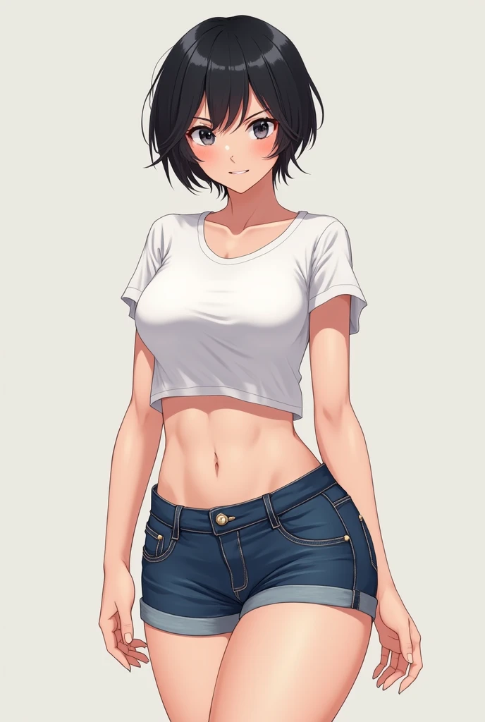 (masterpiece, Highest quality:1.2), One Girl, alone Short black hair, See-through underwear Yellow juice from pants Browsing Caution High class clothing
