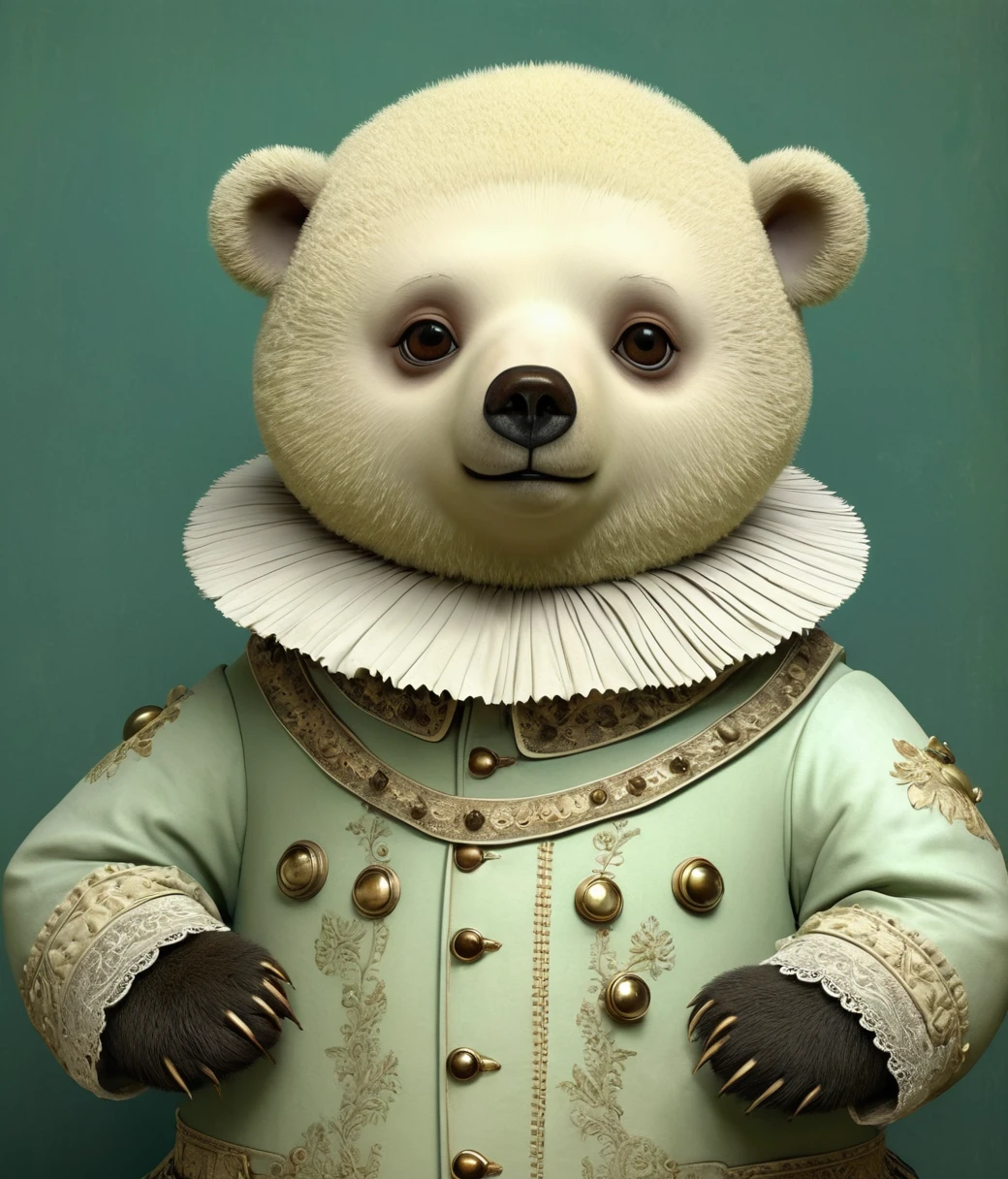 Ray Caesar Style, (cute, chubby, male, bear), hires textures, highly detailed, intricate details, best quality, masterpiece