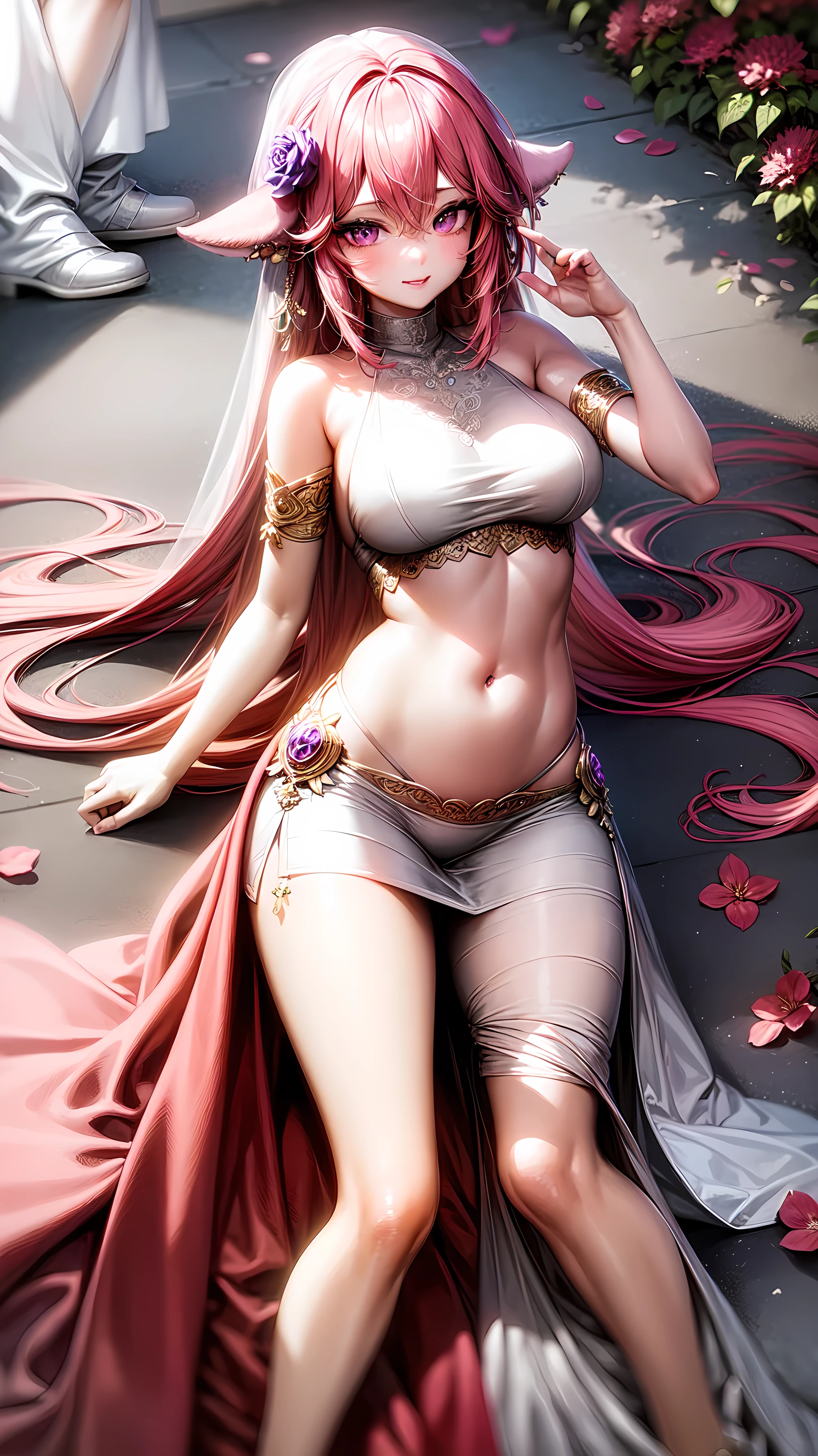 Goddess lying in bed,goddes(no-bra)(Leaking )(Leaking )(Leaking )(Leaking )(Leaking )(Leaking )(Leaking )(Large full breasts),(((Spread your legs apart)),pink panty,blacksilk,watching at viewers,Fine and beautiful eyes,dark gold hair,