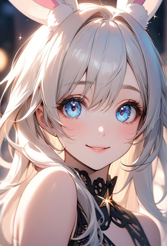 A princess laughing joyfully, detailed face, blue eyes, glowing red dress, very long hair, flying hair, magical, high resolution, masterpiece