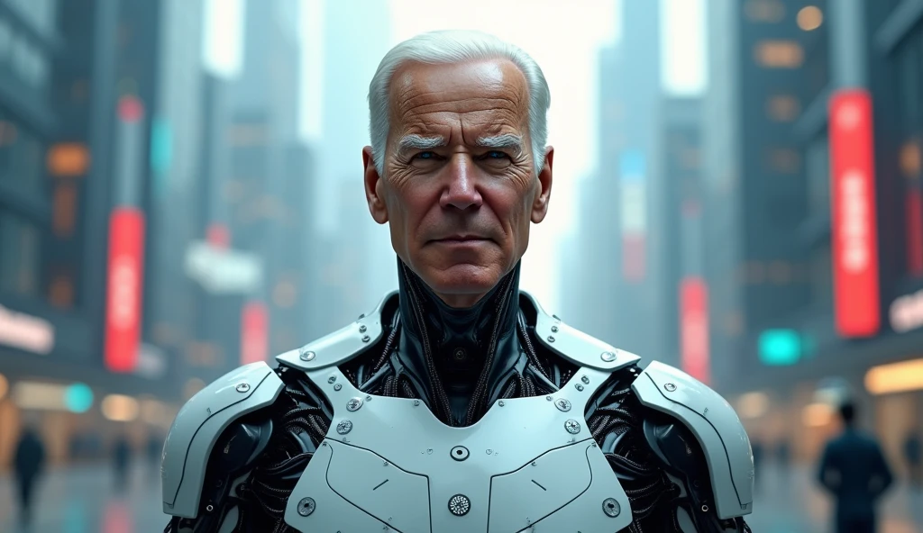 masterpiece, best quality, 8k render in octane, photorealistic highly detailed
1 : 1 cinematic shot of joe biden being turned into robocop, robocop joe biden, robot joe biden, robocop 1 9 8 7, joe biden as robocop