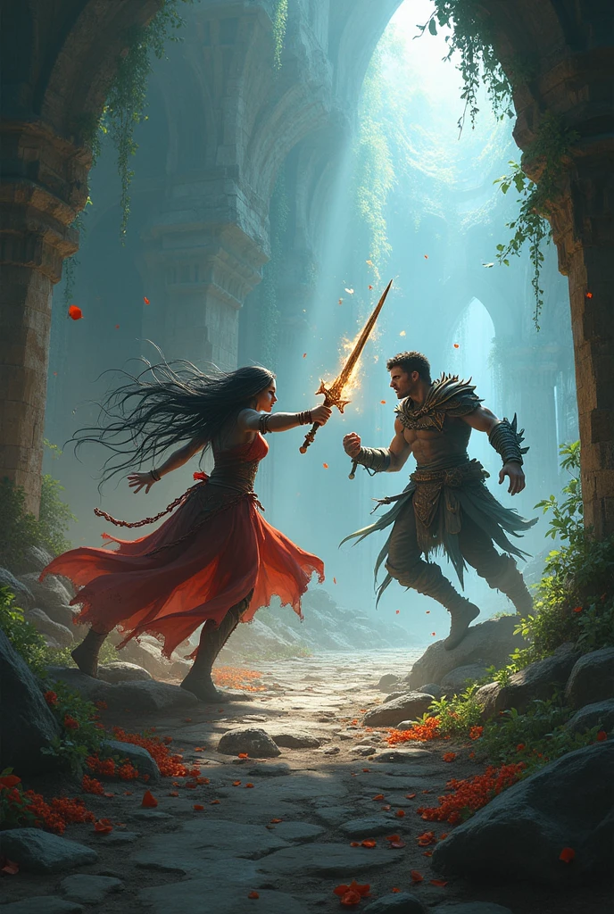 A human female ranger and a female vampire princess、Dungeons&Dragons
