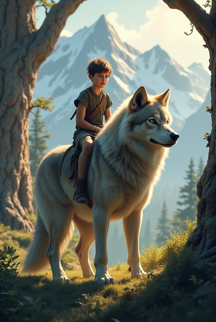 cover of a comic book white dog and a boy