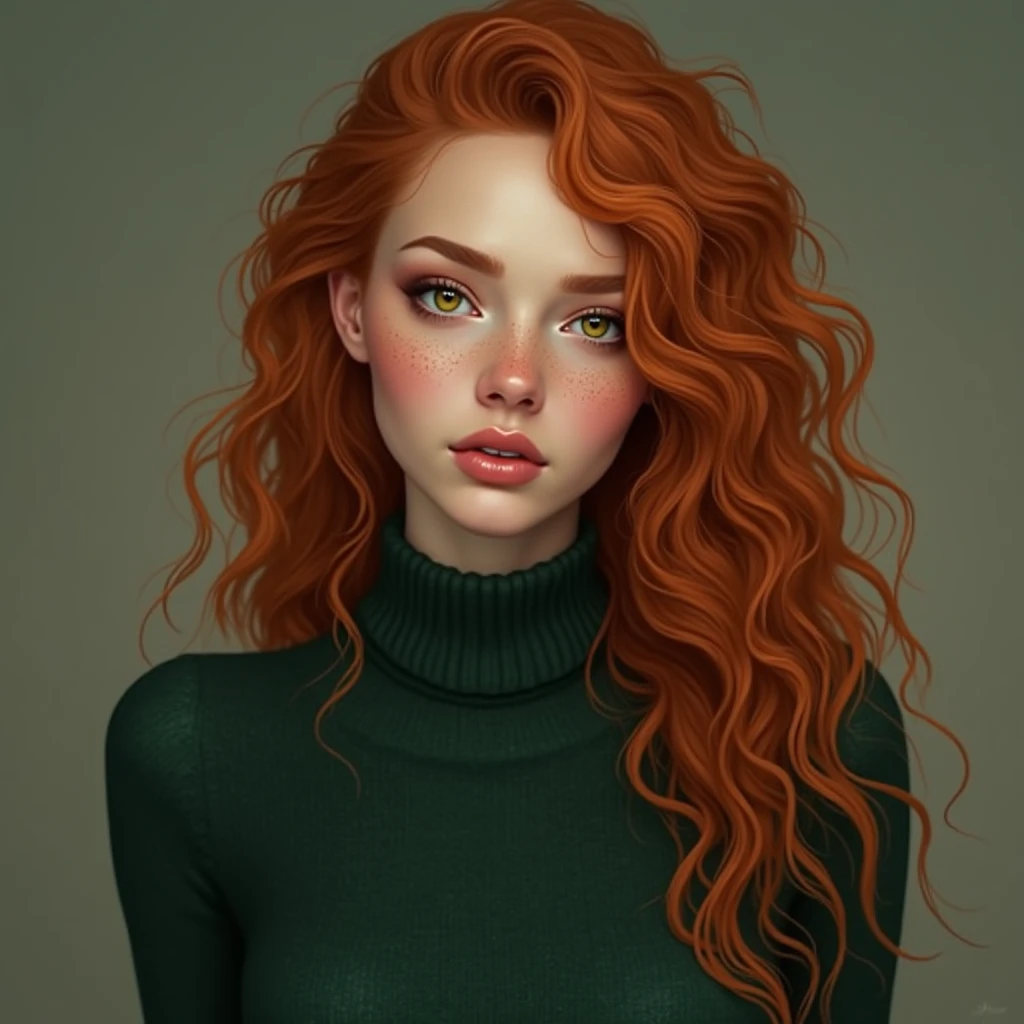 Breen is an insecure and introverted woman who has lived her whole life being in the shadow of an overbearing mother, had red curly hair , fit body strong and curvy figure, with freckles
