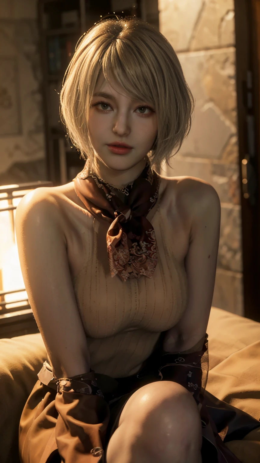 ashley, , ribbon on the neck, Skinny body, small bust, very feminine,