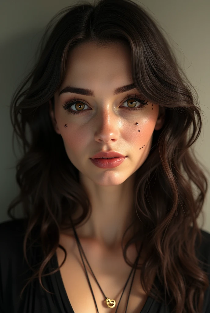 close up beautiful, artistic, tasteful portrait of a sexy, hot, arab teen who is lifting her neck slightly and face is turned to the sides to show her hickey
