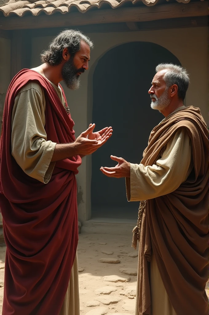 Biblical character Jacob in conflict with Laban in his uncle&#39;s house