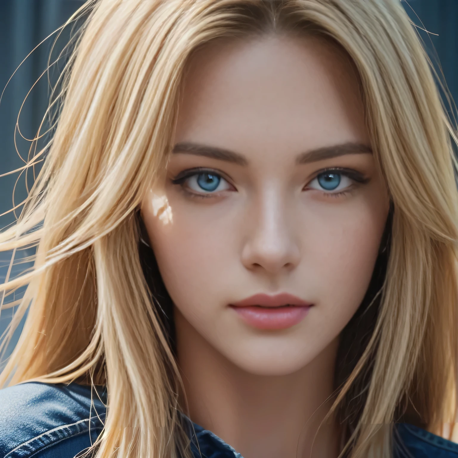 a close up of a woman with long blonde hair and blue eyes, ultra realistic digital painting, realistic digital painting, photorealistic digital painting, gorgeous digital painting, realistic digital art 4 k, realistic digital art 4k, very realistic digital art, highly realistic digital art, hyper realistic digital painting, ultra-realistic digital art, photorealistic digital arts, ultrarealistic digital art