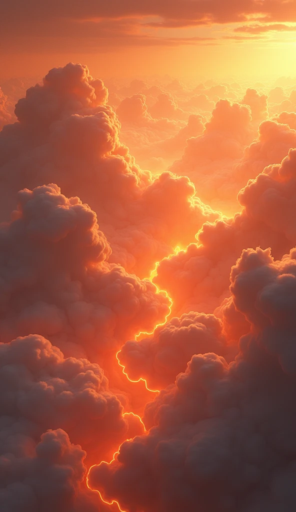 Magnificent natural landscape,Exaggerated red sky,the setting sun,Red sunset,4K,The whole sky is cloudy,The sun shines,Visually stunning,Marshmallow-like clouds,The sky is red,Close-up of clouds,The sky is full of marshmallow-like clouds S2 --auto