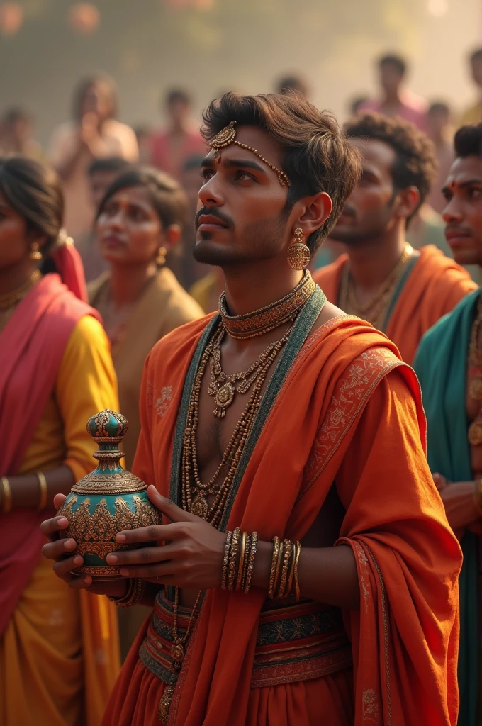 Im boy of young age 19 and generate a comming festival janmastmi to generate best photo