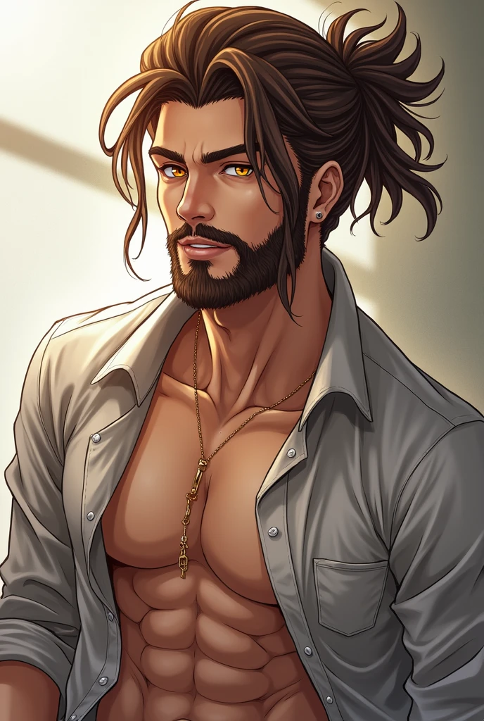 Big hairy daddy naked with underwear with big bulge