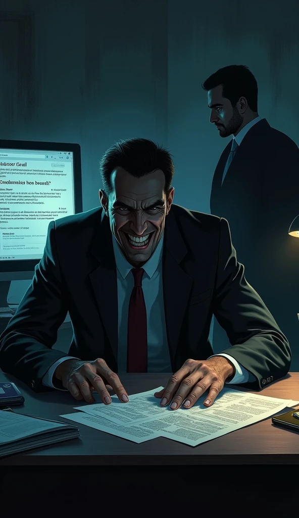 Hell's messenger monster is wearing a suit、businessman、Messenger from Hell、pathetic