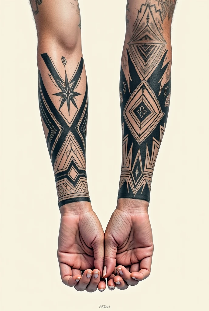 Subliminal message tattoo with the name Victor