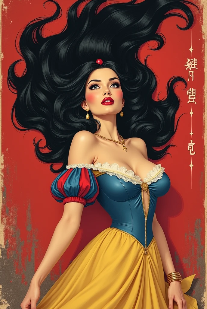 gorgeous woman, vintage pin up, vampire