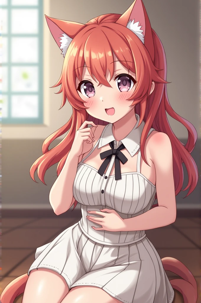 1girl,alone,masterpiece, 最high quality, high quality,delicate features,,beautiful girl,hyper_detailed,(((game CG))), finely detaileded beautiful eyes and detaileded face,Glossy skin, One_girl,, smile,blush,Open_mouth,:3 、(baby face)。night、((flat chast)),lolli、female brat、(((evil smile)))、orange hair、orange eyes,long hair、chast focus、horse ears、((extreme close up))、spread legs、((playboy bunny))、((sweaty、The eyes💗、juice、steam))、bed、Angle from below